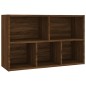 vidaXL Estantería/Aparador contrachapada roble marrón 50x25x80 cm vidaXL Estantería/Aparador contrachapada roble marrón 50x25x80 cm