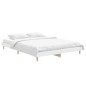 vidaXL Estructura de cama de madera contrachapada blanca 140x190 cm vidaXL Estructura de cama de madera contrachapada blanca 140x190 cm