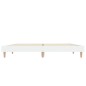 vidaXL Estructura de cama de madera contrachapada blanca 140x190 cm vidaXL Estructura de cama de madera contrachapada blanca 140x190 cm