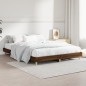 vidaXL Estructura de cama madera contrachapada marrón roble 140x190 cm vidaXL Estructura de cama madera contrachapada marrón roble 140x190 cm