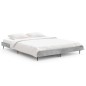 vidaXL Estructura de cama madera contrachapada gris hormigón 135x190cm vidaXL Estructura de cama madera contrachapada gris hormigón 135x190cm