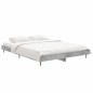 vidaXL Estructura de cama madera contrachapada gris hormigón 135x190cm vidaXL Estructura de cama madera contrachapada gris hormigón 135x190cm