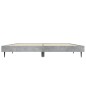 vidaXL Estructura de cama madera contrachapada gris hormigón 135x190cm vidaXL Estructura de cama madera contrachapada gris hormigón 135x190cm