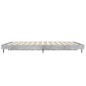 vidaXL Estructura de cama madera contrachapada gris hormigón 135x190cm vidaXL Estructura de cama madera contrachapada gris hormigón 135x190cm