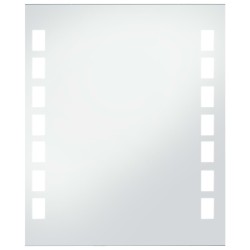 vidaXL Espejo de pared de baño con LED 50x60 cm