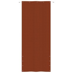 vidaXL Toldo pantalla para balcón de tela oxford terracota 100x240 cm