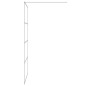 vidaXL Mampara de ducha vidrio ESG transparente plateado 115x195 cm
