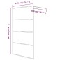 vidaXL Mampara de ducha vidrio ESG transparente plateado 115x195 cm