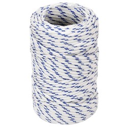 vidaXL Cuerda de barco polipropileno blanco 2 mm 500 m