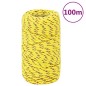 vidaXL Cuerda de barco polipropileno amarillo 2 mm 100 m vidaXL Cuerda de barco polipropileno amarillo 2 mm 100 m
