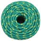 vidaXL Cuerda de barco polipropileno verde 12 mm 250 m
