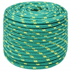 vidaXL Cuerda de barco polipropileno verde 14 mm 250 m