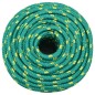 vidaXL Cuerda de barco polipropileno verde 14 mm 250 m