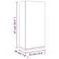 vidaXL Armario de baño de pared gris hormigón 32x20x67 cm vidaXL Armario de baño de pared gris hormigón 32x20x67 cm