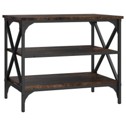 vidaXL Mueble para TV madera contrachapada roble ahumado 60x40x50 cm