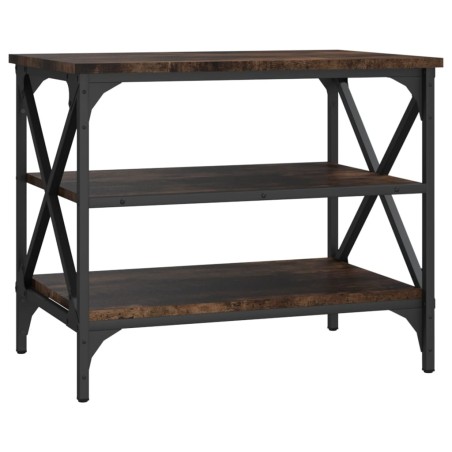 vidaXL Mueble para TV madera contrachapada roble ahumado 60x40x50 cm