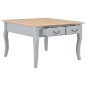 vidaXL Mesa de centro de madera gris 80x80x50 cm vidaXL Mesa de centro de madera gris 80x80x50 cm