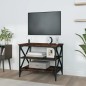 vidaXL Mueble para TV madera contrachapada roble ahumado 60x40x50 cm vidaXL Mueble para TV madera contrachapada roble ahumado 60x40x50 cm