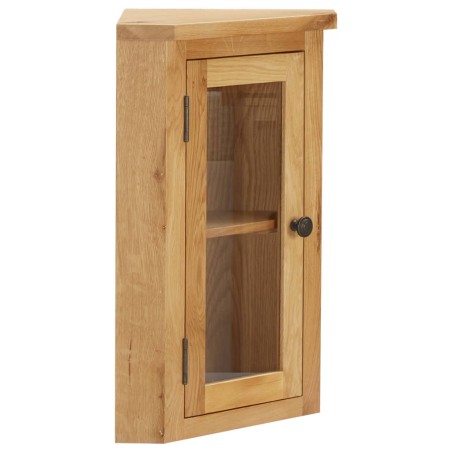 vidaXL Armario de esquina montado en la pared madera roble 45x28x60 cm  
