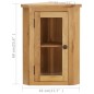 vidaXL Armario de esquina montado en la pared madera roble 45x28x60 cm  