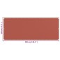 vidaXL Toldo para balcón HDPE terracota 120x300 cm vidaXL Toldo para balcón HDPE terracota 120x300 cm
