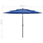 vidaXL Sombrilla de 3 niveles con poste de aluminio azul 3 m vidaXL Sombrilla de 3 niveles con poste de aluminio azul 3 m