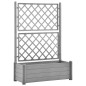 vidaXL Jardinera con enrejado PP gris piedra 100x43x142 cm vidaXL Jardinera con enrejado PP gris piedra 100x43x142 cm