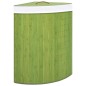 vidaXL Cesto para la ropa sucia de esquina bambú verde 60 L vidaXL Cesto para la ropa sucia de esquina bambú verde 60 L
