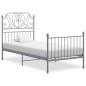 vidaXL Estructura de cama de metal gris 100x200 cm vidaXL Estructura de cama de metal gris 100x200 cm