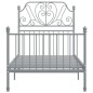 vidaXL Estructura de cama de metal gris 100x200 cm vidaXL Estructura de cama de metal gris 100x200 cm