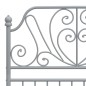 vidaXL Estructura de cama de metal gris 100x200 cm vidaXL Estructura de cama de metal gris 100x200 cm