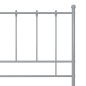 vidaXL Estructura de cama de metal gris 90x200 cm