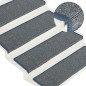 vidaXL Alfombras de peldaños de escalera 15uds morado y azul 65x21x4cm vidaXL Alfombras de peldaños de escalera 15uds morado y azul 65x21x4cm