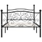 vidaXL Estructura de cama con somier metal negro 100x200 cm vidaXL Estructura de cama con somier metal negro 100x200 cm