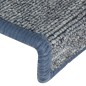 vidaXL Alfombras de peldaños de escalera 15uds morado y azul 65x21x4cm vidaXL Alfombras de peldaños de escalera 15uds morado y azul 65x21x4cm