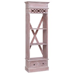 vidaXL Aparador de madera maciza de caoba 60x30x175 cm