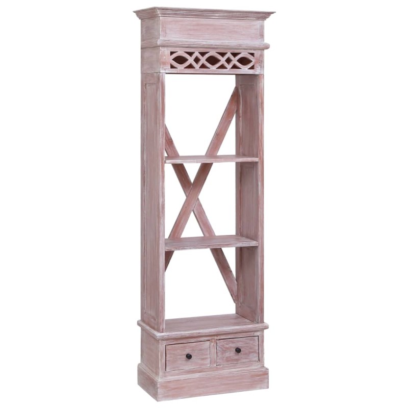 vidaXL Aparador de madera maciza de caoba 60x30x175 cm vidaXL Aparador de madera maciza de caoba 60x30x175 cm