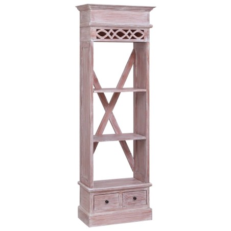 vidaXL Aparador de madera maciza de caoba 60x30x175 cm
