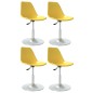 vidaXL Sillas de comedor giratorias 4 unidades PP amarillo vidaXL Sillas de comedor giratorias 4 unidades PP amarillo