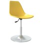vidaXL Sillas de comedor giratorias 4 unidades PP amarillo vidaXL Sillas de comedor giratorias 4 unidades PP amarillo