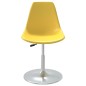 vidaXL Sillas de comedor giratorias 4 unidades PP amarillo vidaXL Sillas de comedor giratorias 4 unidades PP amarillo