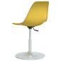 vidaXL Sillas de comedor giratorias 4 unidades PP amarillo vidaXL Sillas de comedor giratorias 4 unidades PP amarillo