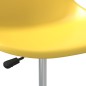 vidaXL Sillas de comedor giratorias 4 unidades PP amarillo vidaXL Sillas de comedor giratorias 4 unidades PP amarillo
