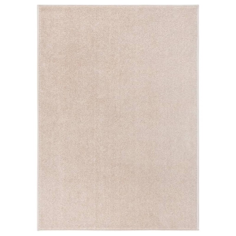 vidaXL Alfombra de pelo corto beige oscuro 120x170 cm