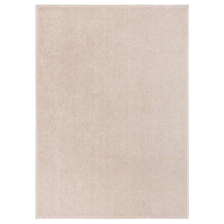 vidaXL Alfombra de pelo corto beige oscuro 120x170 cm