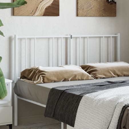 vidaXL Cabecero de metal blanco 140 cm