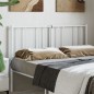 vidaXL Cabecero de metal blanco 140 cm vidaXL Cabecero de metal blanco 140 cm