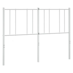 vidaXL Cabecero de metal blanco 140 cm