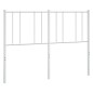 vidaXL Cabecero de metal blanco 140 cm vidaXL Cabecero de metal blanco 140 cm