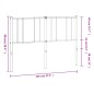 vidaXL Cabecero de metal blanco 140 cm vidaXL Cabecero de metal blanco 140 cm